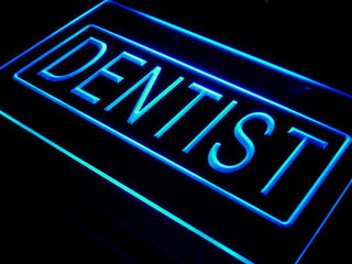 ADVPRO Dentist Open Clinic Shop Display Neon Light Sign st4-i393 - Blue