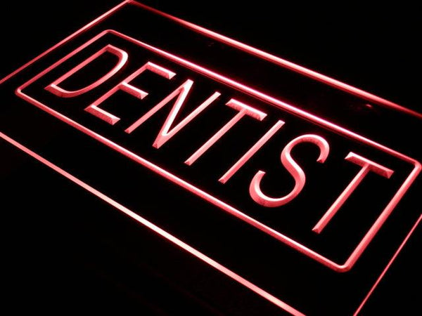 ADVPRO Dentist Open Clinic Shop Display Neon Light Sign st4-i393 - Red