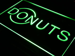 ADVPRO Donuts Cafe Resturant Advertising New Light Sign st4-i394 - Green