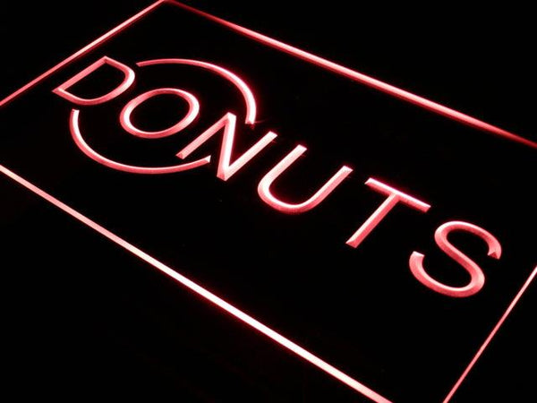 ADVPRO Donuts Cafe Resturant Advertising New Light Sign st4-i394 - Red