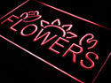 ADVPRO Flowers Shop Florist LED Sign Neon Light Sign Display st4-i398 - Red