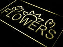 ADVPRO Flowers Shop Florist LED Sign Neon Light Sign Display st4-i398 - Yellow