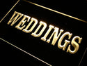 ADVPRO Weddings Services Shop Neon Light Sign st4-i400 - Yellow