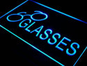 ADVPRO Glasses Optical Eye Care Shop NR Neon Light Sign st4-i402 - Blue