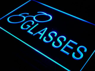 ADVPRO Glasses Optical Eye Care Shop NR Neon Light Sign st4-i402 - Blue