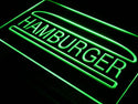 ADVPRO Hamburger Display Shop Cafe Bar Neon Light Sign st4-i403 - Green