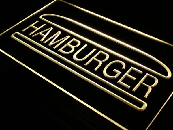 ADVPRO Hamburger Display Shop Cafe Bar Neon Light Sign st4-i403 - Yellow