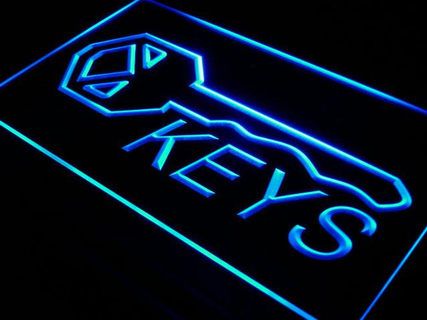 ADVPRO Keys Shop Lock Key Display Neon Light Sign st4-i406 - Blue