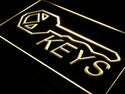 ADVPRO Keys Shop Lock Key Display Neon Light Sign st4-i406 - Yellow