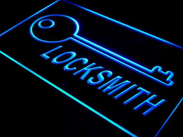 ADVPRO Locksmith Keys Display Lock Open Neon Light Sign st4-i408 - Blue