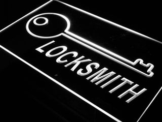 ADVPRO Locksmith Keys Display Lock Open Neon Light Sign st4-i408 - White