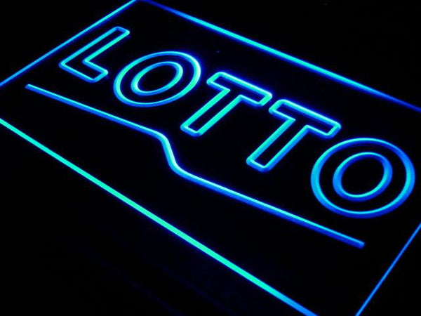 ADVPRO LOTTO Lottery Open Display Shop Neon Light Sign st4-i409 - Blue