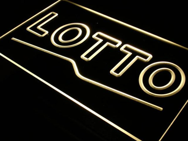 ADVPRO LOTTO Lottery Open Display Shop Neon Light Sign st4-i409 - Yellow