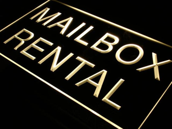ADVPRO Mail Box Rental Display Lure New Neon Light Sign st4-i410 - Yellow