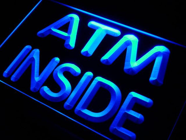 ADVPRO ATM Inside Display Neon Light Sign st4-i411 - Blue
