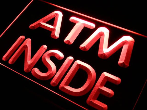 ADVPRO ATM Inside Display Neon Light Sign st4-i411 - Red