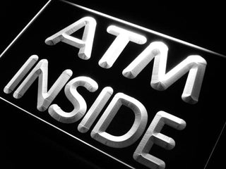 ADVPRO ATM Inside Display Neon Light Sign st4-i411 - White