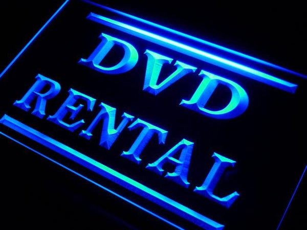 ADVPRO DVD Rental Shop Store Neon Light Sign st4-i412 - Blue