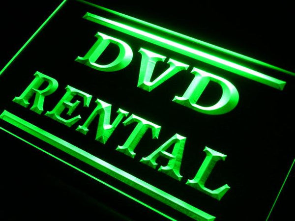 ADVPRO DVD Rental Shop Store Neon Light Sign st4-i412 - Green