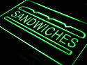 ADVPRO Sandwiches Cafe Shop Bar Pub New Neon Light Sign st4-i413 - Green