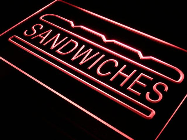 ADVPRO Sandwiches Cafe Shop Bar Pub New Neon Light Sign st4-i413 - Red