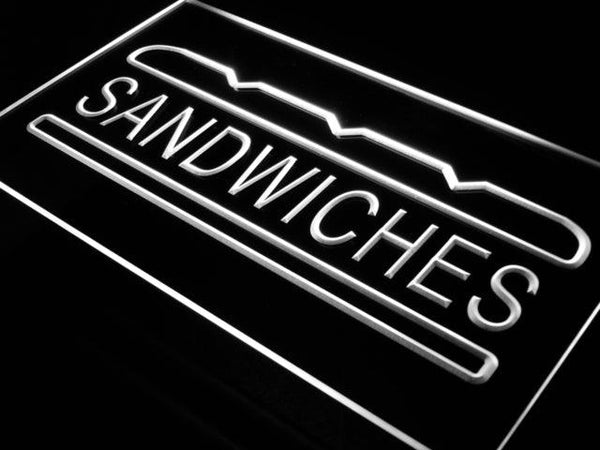 ADVPRO Sandwiches Cafe Shop Bar Pub New Neon Light Sign st4-i413 - White