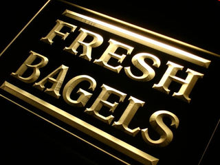 ADVPRO Fresh Bagels Shop Neon Light Sign st4-i416 - Yellow