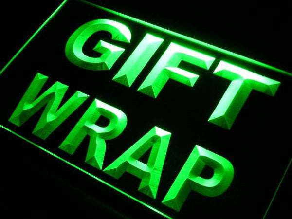 ADVPRO Gift Wrap Display Neon Light Sign st4-i417 - Green