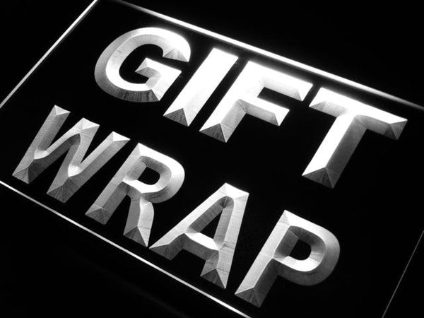 ADVPRO Gift Wrap Display Neon Light Sign st4-i417 - White