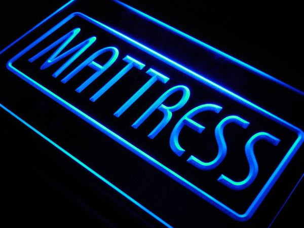 ADVPRO Mattress Bed Pad Mat Shop Lure Neon Light Sign st3-i447 - Blue