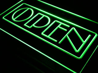 ADVPRO Newest Open Shop Cafe Bar Pub Club Light Sign st3-i448 - Green