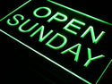 ADVPRO Open Sunday Shop Bar Pub Beer Light Sign st3-i449 - Green