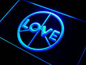 ADVPRO Love Peace Display Neon Light Sign st3-i450 - Blue