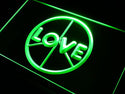 ADVPRO Love Peace Display Neon Light Sign st3-i450 - Green