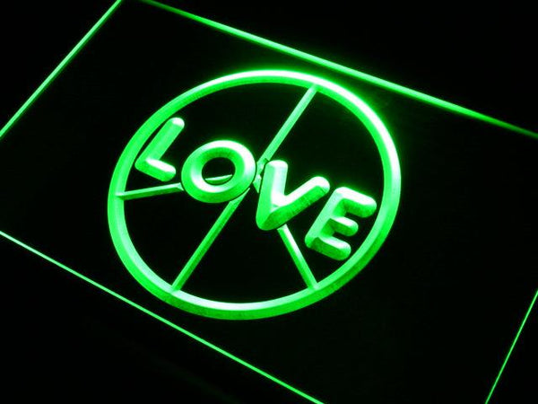 ADVPRO Love Peace Display Neon Light Sign st3-i450 - Green