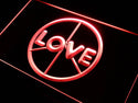 ADVPRO Love Peace Display Neon Light Sign st3-i450 - Red
