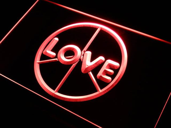 ADVPRO Love Peace Display Neon Light Sign st3-i450 - Red