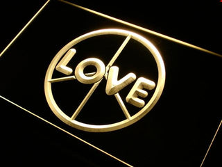 ADVPRO Love Peace Display Neon Light Sign st3-i450 - Yellow