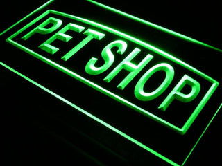 ADVPRO Pet Shop Supplies Grooming Dog Neon Light Sign st3-i451 - Green