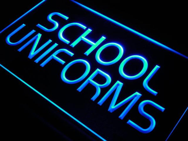 ADVPRO School Uniform Shop Display Lure Neon Light Sign st3-i452 - Blue