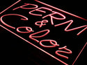 ADVPRO Perm & Color Hair Beauty Salon Neon Light Sign st3-i456 - Red