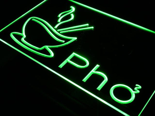 ADVPRO Pho Vietnamese Vietnam Noodle Food Light Sign st3-i459 - Green