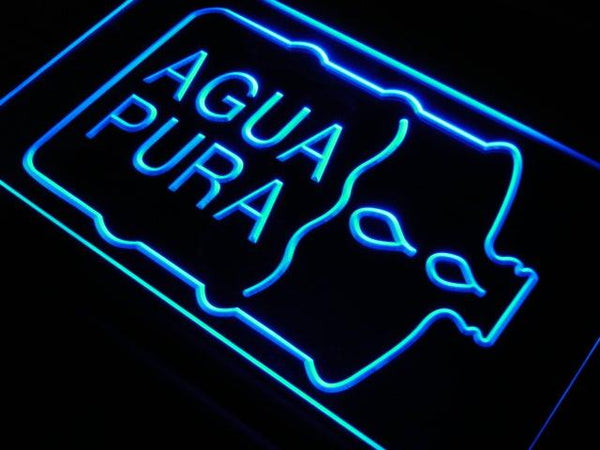 ADVPRO AGUA PURA Pure Water Shop Display New Light Sign st3-i460 - Blue
