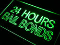 ADVPRO Bail Bonds 24 Hours Neon Light Sign st3-i461 - Green