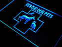 ADVPRO Rescue our Pets Dog Cat Shop NEW Neon Light Sign st4-j648 - Blue