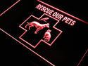 ADVPRO Rescue our Pets Dog Cat Shop NEW Neon Light Sign st4-j648 - Red