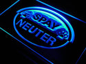 ADVPRO Spay Neuter Dog Cat Pet Hospital Neon Light Sign st4-j649 - Blue