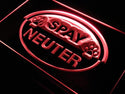 ADVPRO Spay Neuter Dog Cat Pet Hospital Neon Light Sign st4-j649 - Red