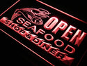 ADVPRO Open Seafood Restaurant Diner Neon Light Sign st4-j650 - Red