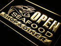 ADVPRO Open Seafood Restaurant Diner Neon Light Sign st4-j650 - Yellow